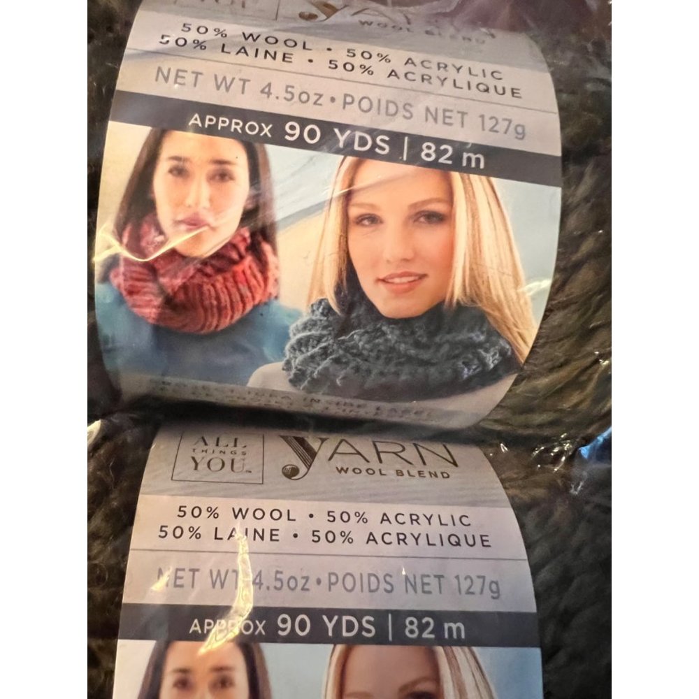 All Things You Wool Blend Yarn Moss Green - Picture 8 of 10